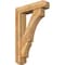 Ekena Millwork Balboa Craftsman Rough Sawn Bracket w/ Offset Brace, Western Red Cedar, 6"W x 24"D x 36"H BKT0604X24X36BOA04RWR - alternate 1
